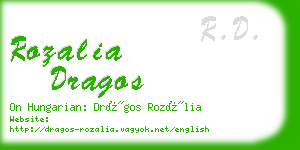 rozalia dragos business card